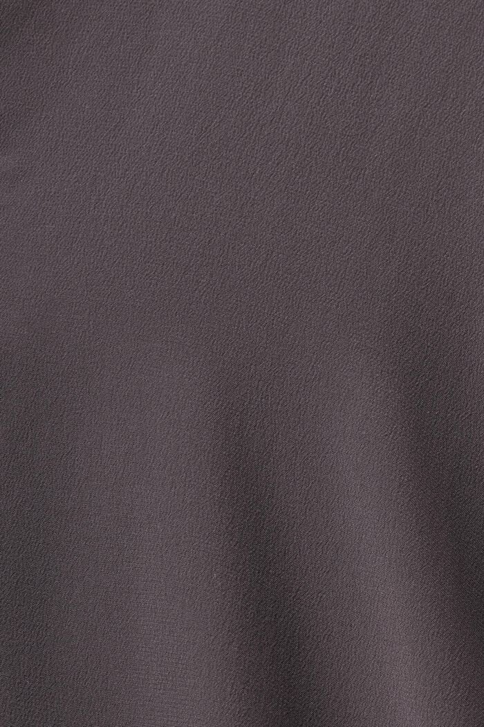 Skjortklänning i siden med midilängd, DARK GREY, detail image number 5