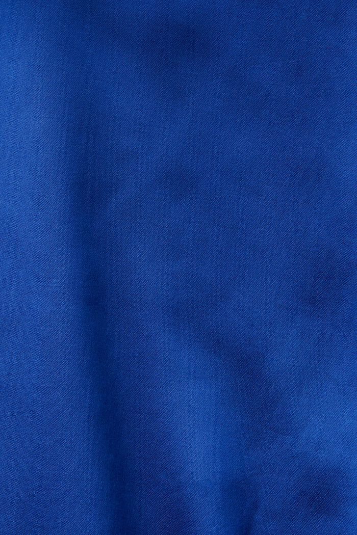Långärmad satinblus, BRIGHT BLUE, detail image number 6