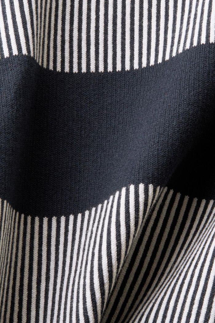 Randig ribbstickad tröja, NAVY, detail image number 5