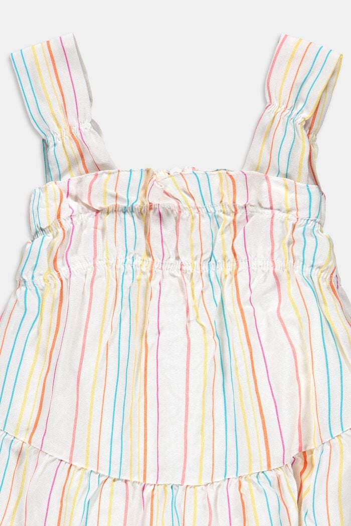 Volangklänning med färgglada ränder, LIGHT TURQUOISE COLORWAY, detail image number 2