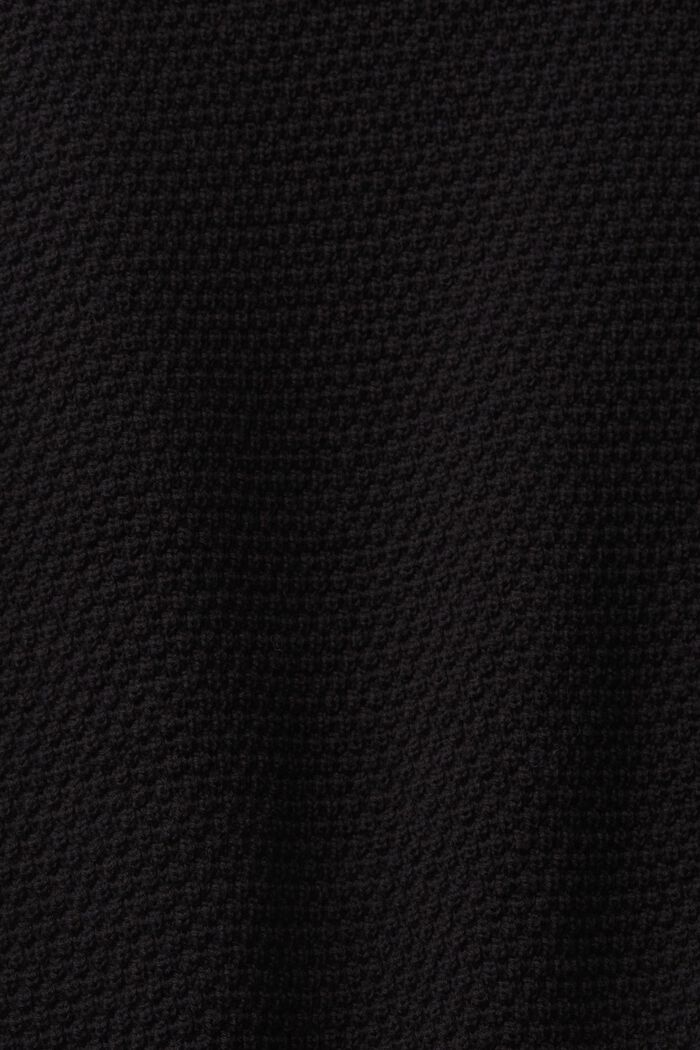 Ärmlös tröja, bomullsmix, BLACK, detail image number 5