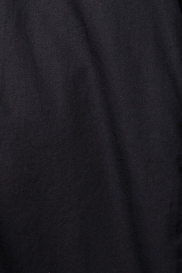 Hållbar bomullsskjorta med smal passform, BLACK, detail image number 4