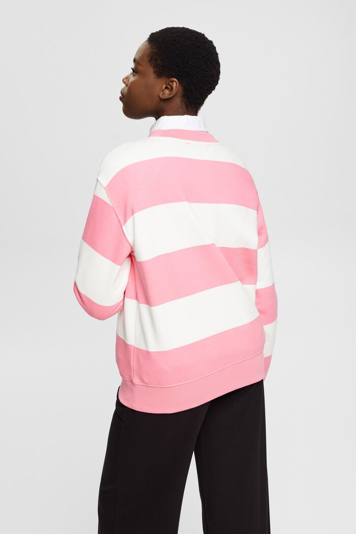 Sweatshirt med randmönster, PINK, detail image number 3