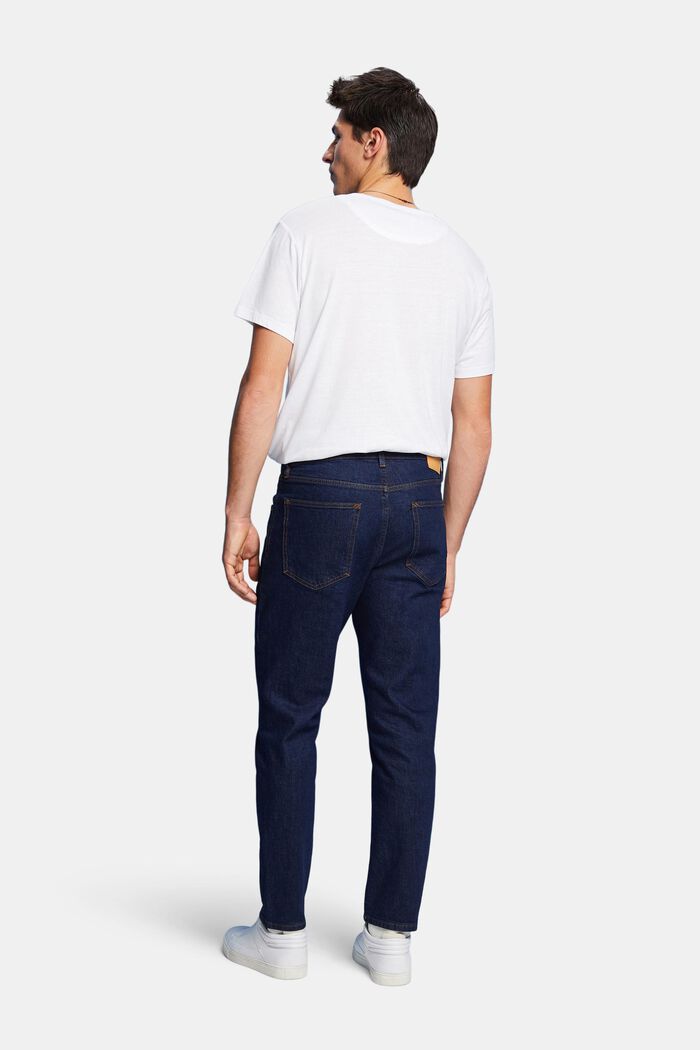 Avslappnade jeans med smal passform, BLUE RINSE, detail image number 3