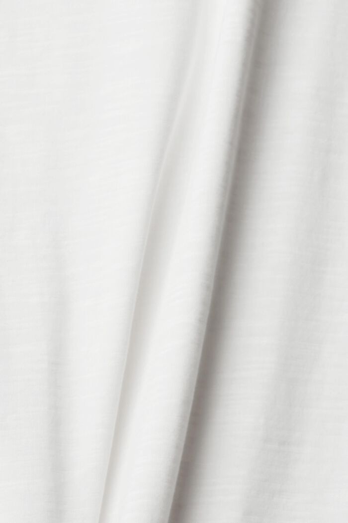 Långärmad topp i jersey, OFF WHITE, detail image number 1