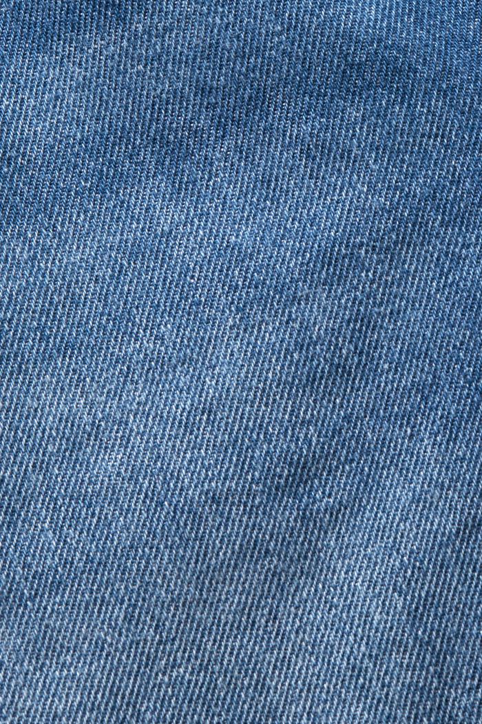 Jeansshorts med råa kanter, BLUE MEDIUM WASHED, detail image number 6