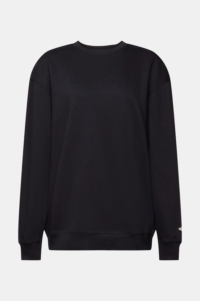Sweatshirt i bomullsmix, BLACK, detail image number 6