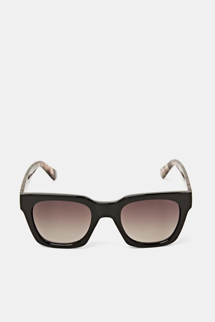 Tonade fyrkantiga solglasögon, BLACK, detail image number 0