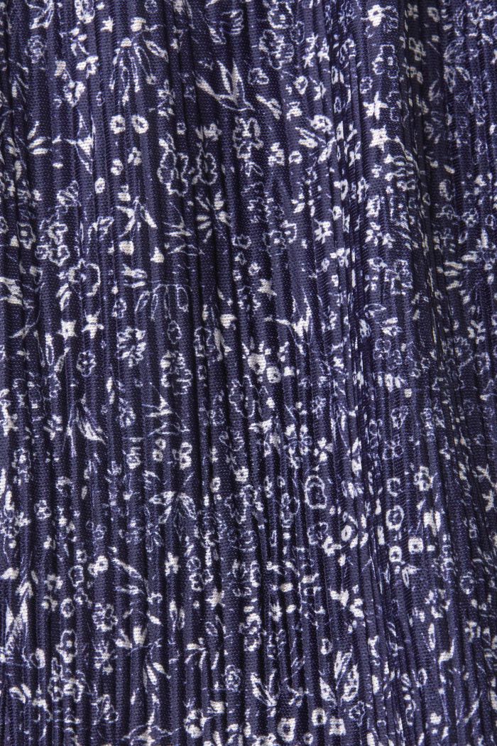Linne i jersey med plisserade veck, NAVY, detail image number 5