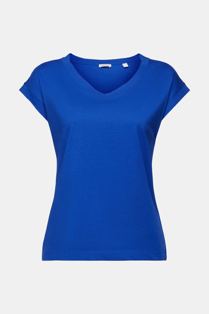 V-ringad T-shirt, BRIGHT BLUE, detail image number 5
