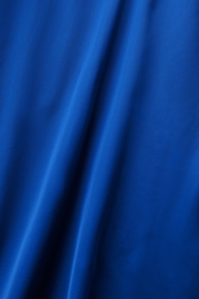 Maxiklänning i satin med halterneck, BRIGHT BLUE, detail image number 6