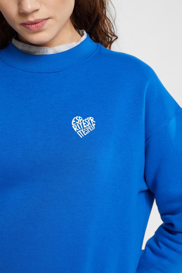 Sweatshirt med logo, BLUE, detail image number 0