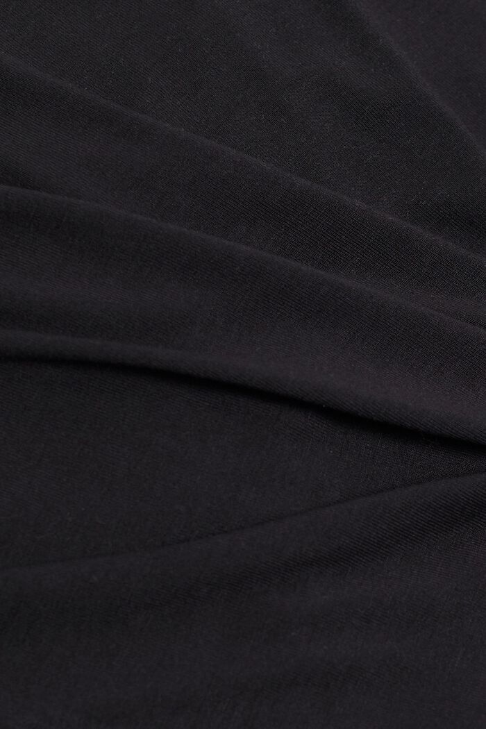Pyjamasset med mönstrad byxa, BLACK, detail image number 4