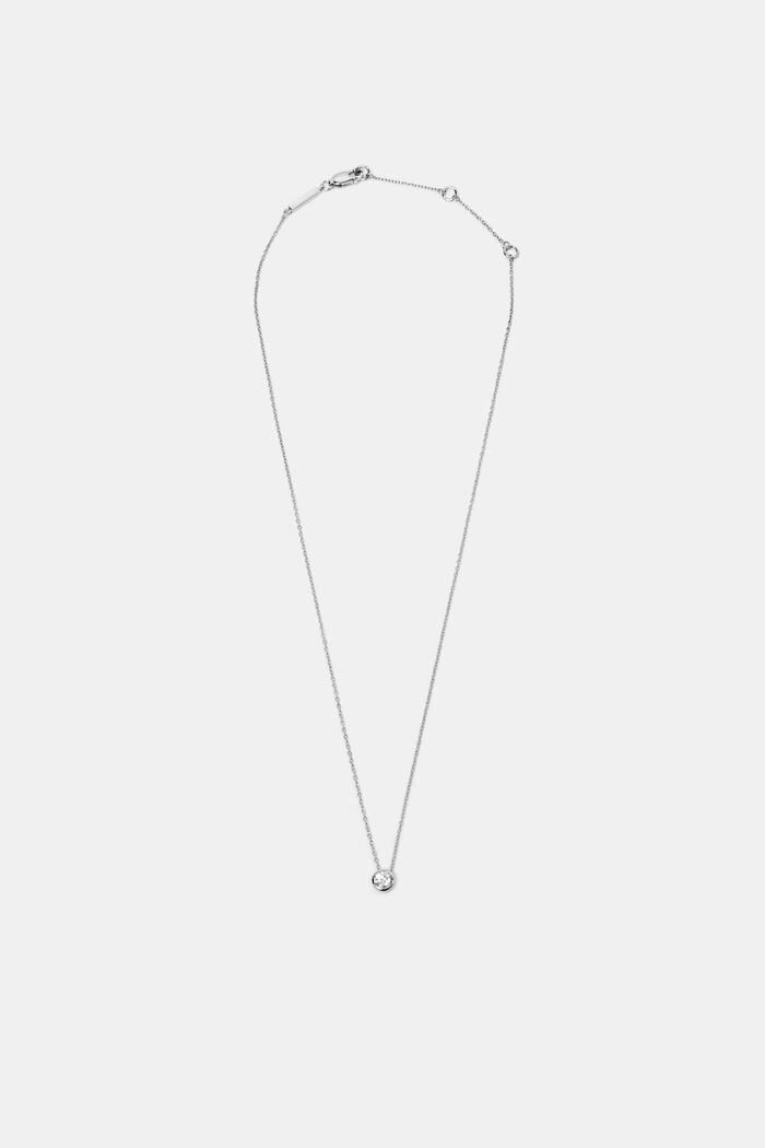 Halsband med zirkoner, sterlingsilver, SILVER, detail image number 0