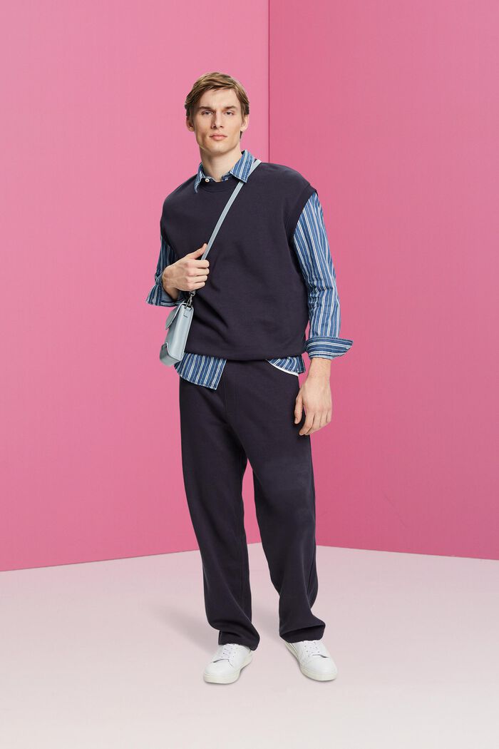Jeansskjorta med smal passform med ränder, ICE, detail image number 1