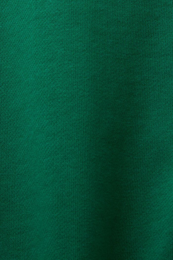Sweatshirt med broderad logo, ekologisk bomull, DARK GREEN, detail image number 5