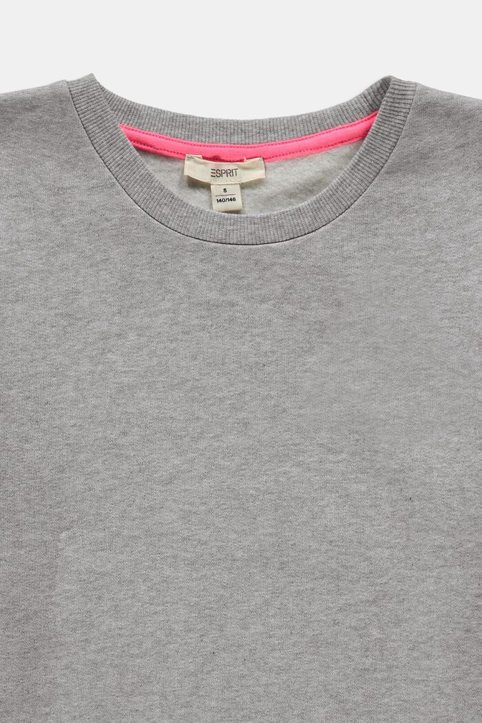 Sweatshirt med detaljer i lysande färg, LIGHT GREY, detail image number 2