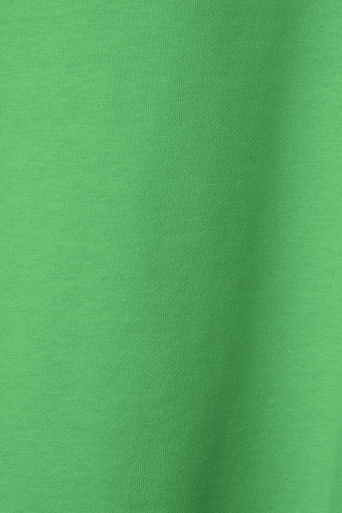 Sweatbyxa i bomullsfleece med logo, GREEN, detail image number 7