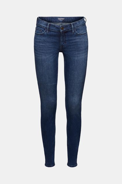 Skinny-jeans med låg midja