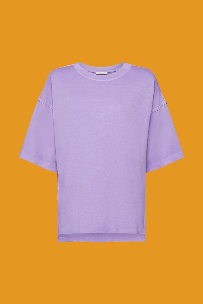 Oversize-T-shirt i bomull, PURPLE, detail image number 7