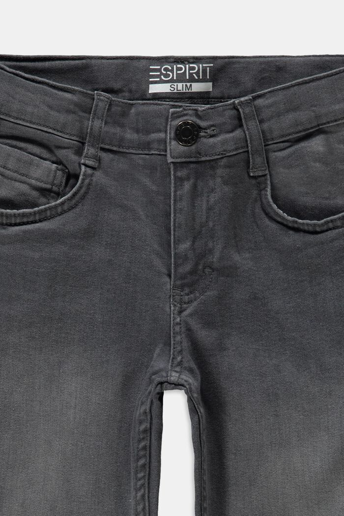 Jeans med reglerbar linning, GREY DARK WASHED, detail image number 2