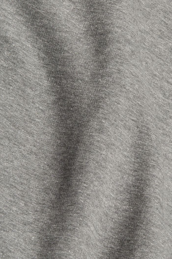 Återvunnet material: sweatshirt med logobrodyr, MEDIUM GREY, detail image number 4