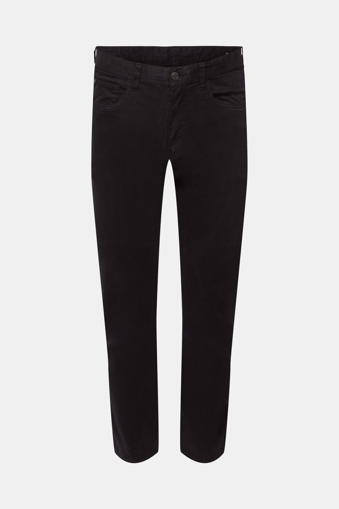 Jeans med smal passform, ekologisk bomull, BLACK, detail image number 2