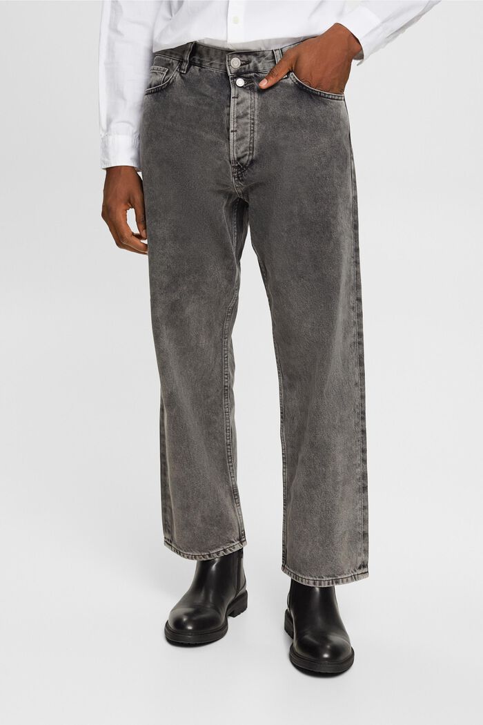 Jeans med ledig passform, GREY MEDIUM WASHED, detail image number 1