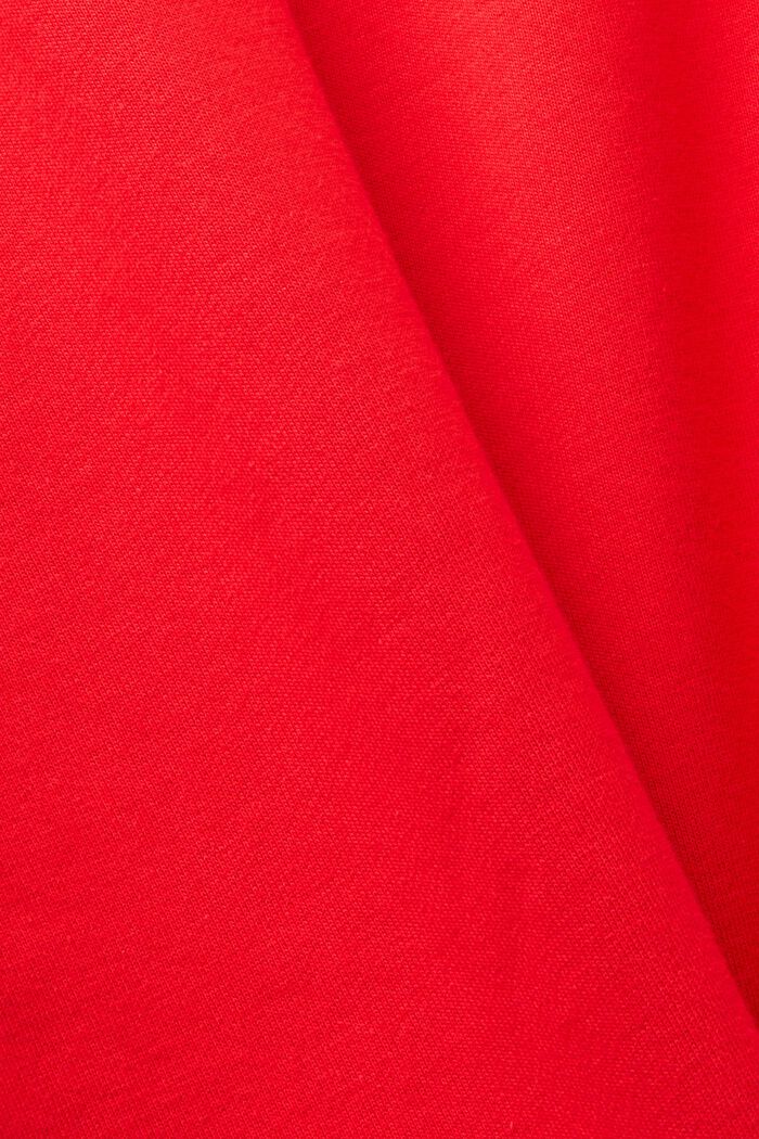 Sweatshirt med litet delfintryck, ORANGE RED, detail image number 5