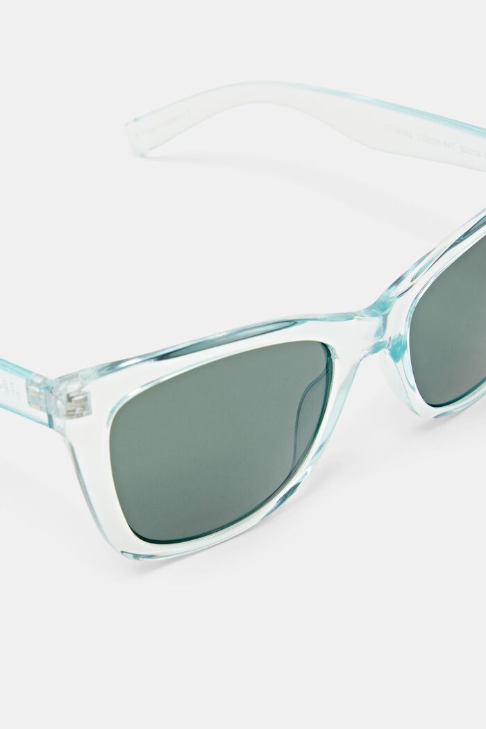 Solglasögon med fyrkantig båge, GREEN, detail image number 1