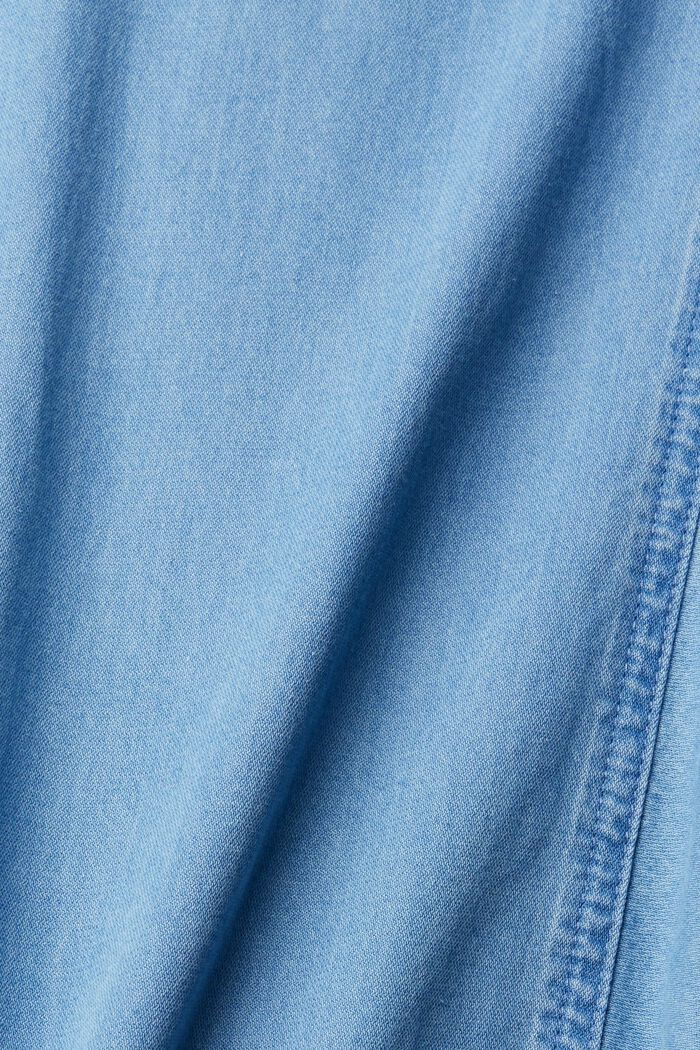 Jeansblus i denim, BLUE LIGHT WASHED, detail image number 6