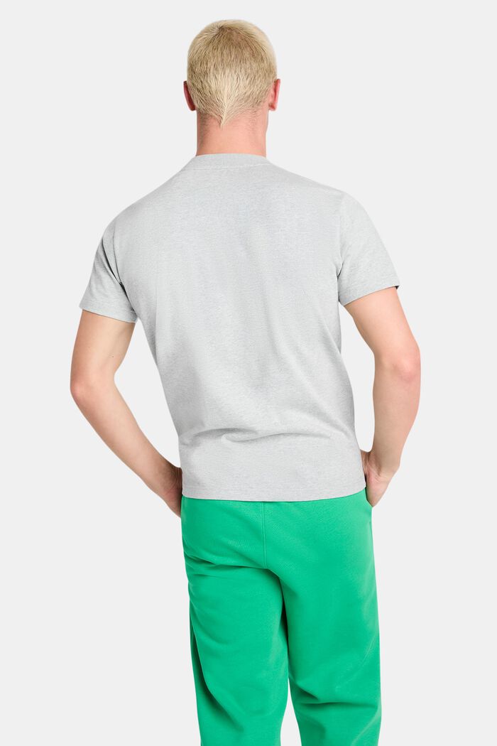 T-shirt i bomullsjersey med logo, unisexmodell, LIGHT GREY, detail image number 2