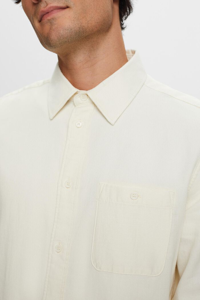Strukturerade skjorta med smal passform, 100% bomull, ICE, detail image number 2