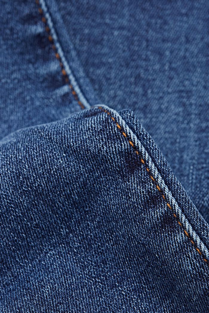 Tvättade jeans med ekobomull, BLUE MEDIUM WASHED, detail image number 5