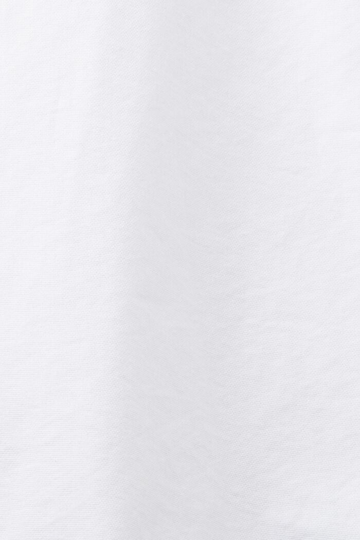 Button down-skjorta i bomullspoplin, WHITE, detail image number 5