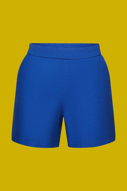 Dra-på-shorts, mix av linne och bomull