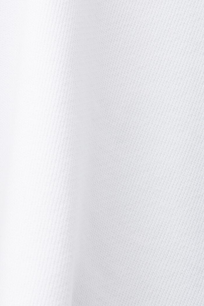 Kort huvtröja, 100 % bomull, WHITE, detail image number 5