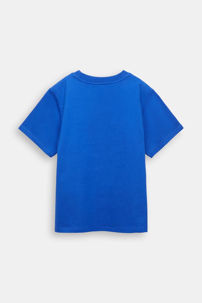 Grafisk T-shirt i bomullsjersey, BRIGHT BLUE, detail image number 3
