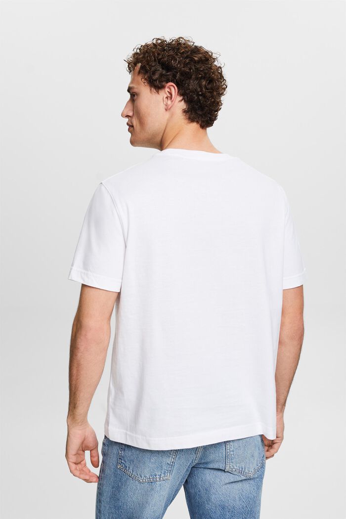 T-shirt med grafiskt tryck, WHITE, detail image number 3