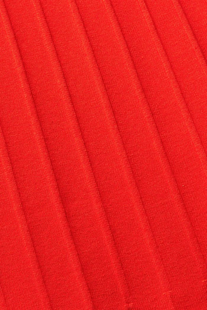 Ribbstickad klänning, RED, detail image number 1