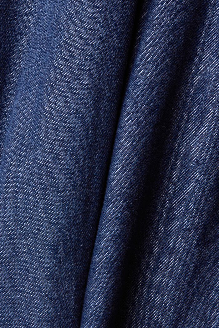 Jeansskjorta, BLUE DARK WASHED, detail image number 6