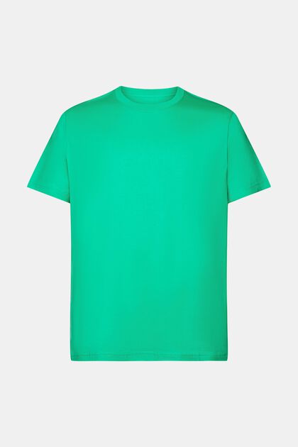 T-shirt i pimabomull-jersey med rund ringning