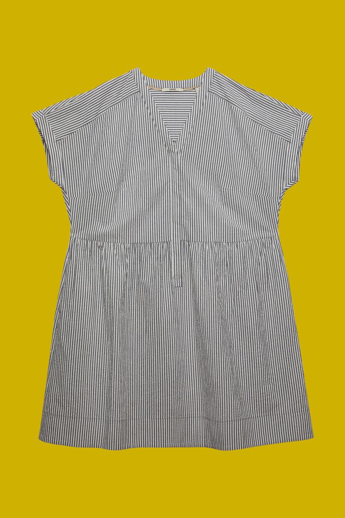 CURVY klänning i bäckebölja, 100% bomull, NAVY, detail image number 6