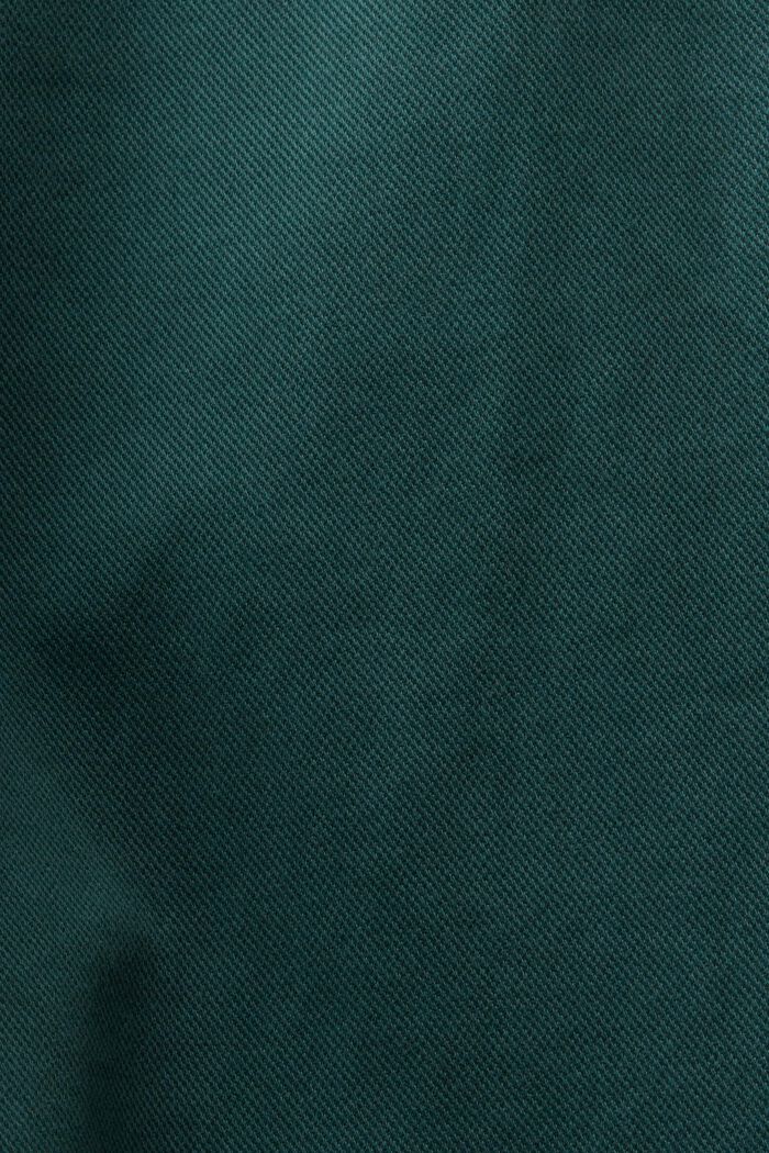 Chinos med hög midja och vida ben, EMERALD GREEN, detail image number 6