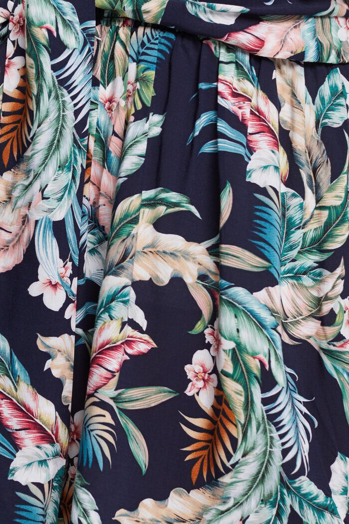 Shorts med tropiskt mönster, LENZING™ ECOVERO™, NAVY, detail image number 2