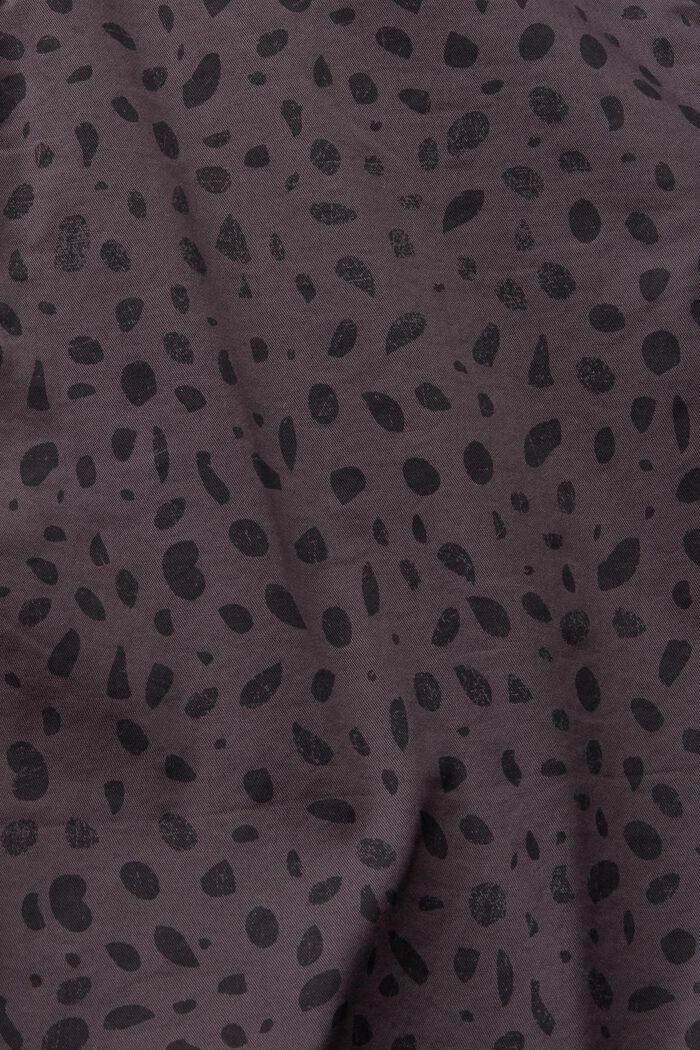 Mönstrade shorts med skärp, BLACK, detail image number 5