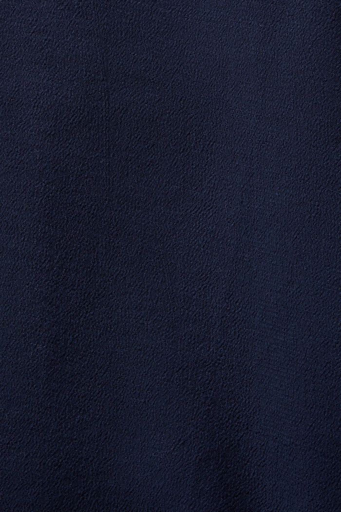 V-ringad blus i crêpetyg, NAVY, detail image number 4