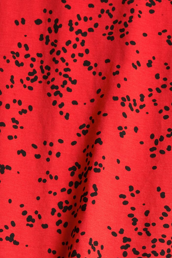 T-shirt med tryck, 100% bomull, RED, detail image number 1