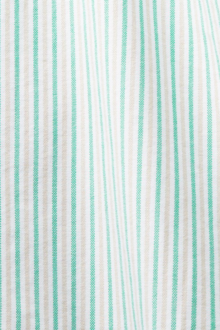 Oversized, randig bomullsskjorta, GREEN, detail image number 6