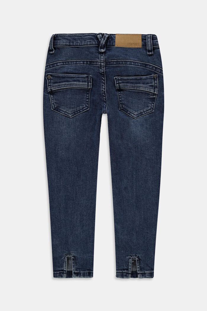 Återvunnet material: jeans med sprund och reglerbar linning